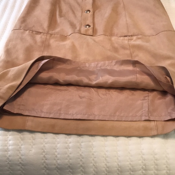 W By Worth 100% Genuine Leather Suede Sleeveless Tunic Dress Size 4 - Picture 13 of 13